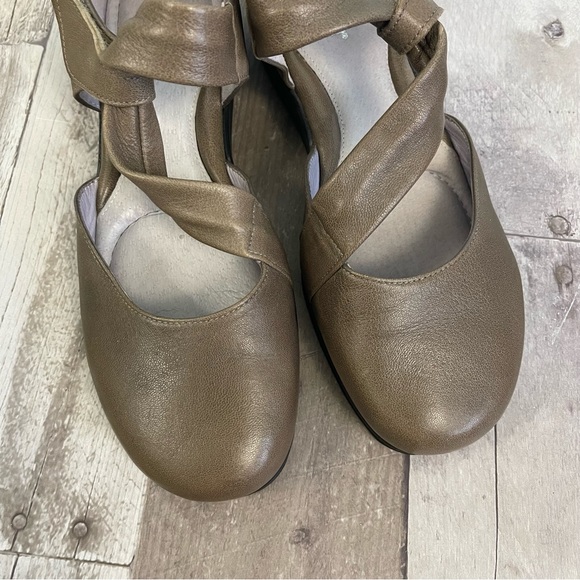 BeautiFeel Pleasure Mary Jane Leather Flats Comfort Shoes Gray 44233 - Picture 5 of 13